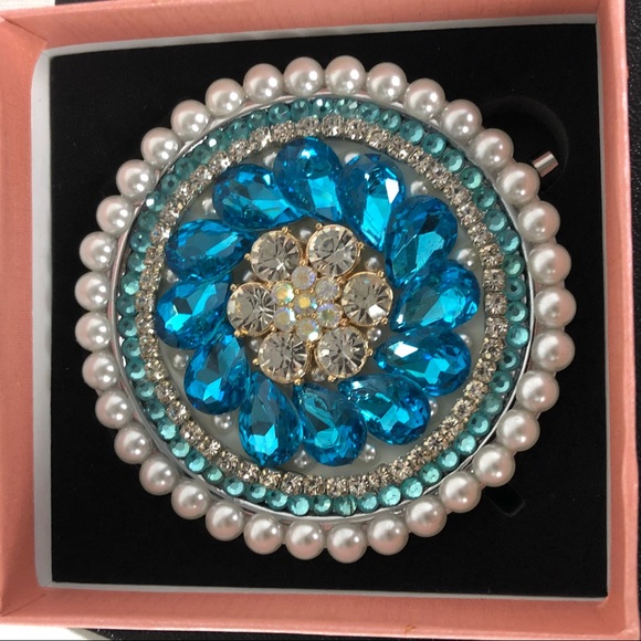 Decorated Compact Mirrors 4 Styles - Picture 3 of 8